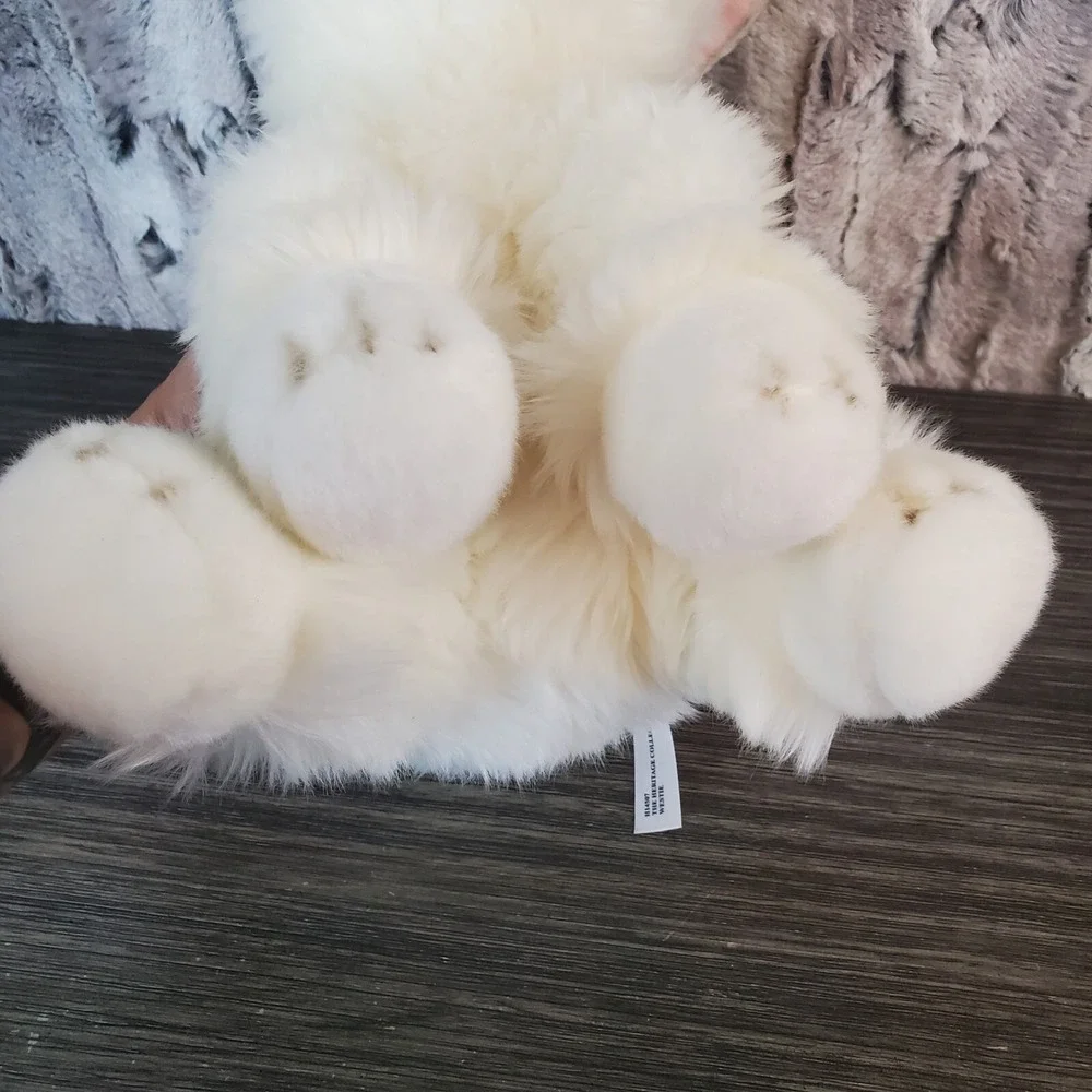 Ganz Hetitage Collection White Terrier Westie Plush Dog H14507 Plastic Nose/Eyes